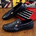 Men's Shoes Casual  Loafers Black/Brown/White  