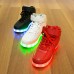 2016 New Arrival LED Shoes High LED light luminous shoes USB charging Best Seller High Top Basket Fashion Sneakers Black / White / Red   