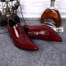 Men's Shoes Amir Limited Edition Oriental Temperament Cosplay Nightclub/Party & Evening Leather Oxfords Black/Wine  