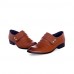 Men's Spring / Summer / Fall / Winter Comfort Leather Wedding / Party & Evening Flat Heel Black / Brown / White  