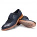 Men's Shoes Office & Career/Party & Evening/Casual Leather Oxfords Black/Blue  