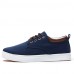 Men's Spring / Summer / Fall / Winter Comfort / Round Toe Canvas Office & Career / Casual Flat Heel Lace-up Blue / Gray / Beige  