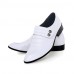 Men's Spring / Summer / Fall / Winter Comfort Leather Wedding / Party & Evening Flat Heel Black / Brown / White  