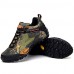 Men's Trail Running Shoes Hiking Shoes Leather / Canvas Green  