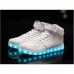 2016 New Arrival LED Shoes High LED light luminous shoes USB charging Best Seller High Top Basket Fashion Sneakers Black / White / Red   