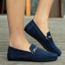 Men's Summer Round Toe Suede Casual Black / Blue / Brown  