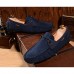 Men's Shoes Casual Faux Suede Loafers Black/Blue/Brown/Khaki  