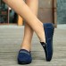 Men's Summer Round Toe Suede Casual Black / Blue / Brown  