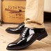 Men's Shoes Wedding / Office & Career / Party & Evening / Dress / Casual Patent Leather Oxfords Black  