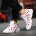 Men's Shoes Casual Tulle Fashion Sneakers Black / Red / White  