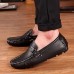 Men's Spring / Summer / Fall / Winter Comfort / Moccasin / Round Toe Leather Office & Career / Casual / Party & Evening Flat Heel Slip-on  