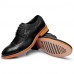 Men's Shoes Office & Career/Party & Evening/Casual Leather Oxfords Black/Blue  