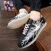 Men's Fluorescent Shoes  Casual Fashion Sneakers Black / Gray / Gold  