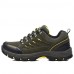 Men's Fall / Winter Round Toe Suede / Tulle Buckle / Lace-up / Split Joint Green / Gray / Navy Hiking  