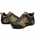 Men's Trail Running Shoes Hiking Shoes Leather / Canvas Green  