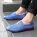 Men's Shoes Casual/Outdoor/Travel/Drive Fashion Denim Leather Slip-on Loafers Shoes 39-44  