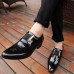 Men's Shoes PU Leather Fashion Oxford Shoes Black/Brown  