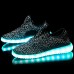 Men's LED Shoes USB charging Athletic/Casual Microfibre Fashion Sneakers Black/Green/Red/Gray  