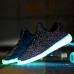 Men's LED Shoes USB charging Athletic/Casual Microfibre Fashion Sneakers Black/Green/Red/Gray  