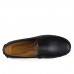 Men's Spring / Summer / Fall / Winter Round Toe Leather Casual Flat Heel Slip-on Black / Blue / Brown / Green / White / Orange  