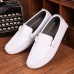 Men's Spring / Summer / Fall / Winter Comfort / Moccasin / Round Toe Leather Office & Career / Casual / Party & Evening Flat Heel Slip-on  