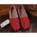 Women's/Men's/Lovers' Shoes Office & Career/Casual Canvas Loafers Black/Blue/Red/Gray  