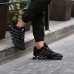 Men's Spring / Summer / Fall Comfort Leatherette Casual Flat Heel Black / Blue / Green Running  