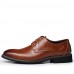 Men's Shoes Office & Career / Casual Leather Oxfords Black / Blue / Brown / Burgundy  