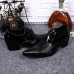 Men's Shoes Amir Limited Edition Oriental Temperament Cosplay Nightclub/Party & Evening Leather Oxfords Black/Wine  