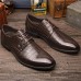 Men's Shoes Wedding/Office & Career/Party & Evening Leather Oxfords Black/Brown  