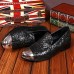 Men's Shoes Amir Pure Manual Black Flash Stage Show Wedding / Evening Party Comfort Cowhide Leather Loafers  