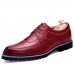 Men's Shoes Casual Faux Leather Oxfords Black/Brown/Burgundy  