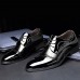 Men's Shoes Office & Career/Party & Evening/Casual Patent Leather Oxfords Black/Brown  