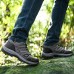 Men's Shoes Outdoor/Hiking/Travel/Climbers Suede Leather Breathable Sport Shoes Brown/Gray/Green  