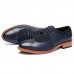 Men's Shoes Office & Career/Party & Evening/Casual Leather Oxfords Black/Blue  