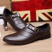 Men's Shoes Office & Career / Party & Evening / Casual Leather Oxfords Black / Brown / White  