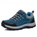 Men's Fall / Winter Round Toe Suede / Tulle Buckle / Lace-up / Split Joint Green / Gray / Navy Hiking  