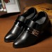 Men's Spring / Fall Comfort / Pointed Toe Leatherette Office & Career / Casual Flat Heel Black / Brown / White  