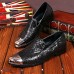 Men's Shoes Amir Pure Manual Black Flash Stage Show Wedding / Evening Party Comfort Cowhide Leather Loafers  