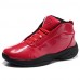 Men's Basketball Shoes Patent Leather Black / Red  