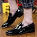 Men's Shoes Office & Career / Party & Evening / Casual Patent Leather Loafers Black / Blue / Burgundy  