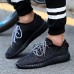 Men's Shoes Casual Linen Fashion Sneakers Black / Blue / Gray  