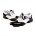 Men's Spring / Summer / Fall / Winter Comfort Leather Party & Evening Flat Heel Lace-up Black / White  