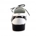 Men's Spring / Summer / Fall / Winter Comfort Leather Party & Evening Flat Heel Lace-up Black / White  