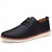 Men's Shoes Casual/Party/Office Fashion Breathable PU Leather Shoes Black/Bule/White/Brown  