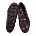 Men's Shoes Outdoor / Office & Career / Casual Corcodile Leather Loafers Black / Burgundy  