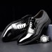 Men's Shoes Office & Career/Party & Evening/Casual Patent Leather Oxfords Black/Brown  