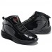 Men's Basketball Shoes Patent Leather Black / Red  