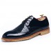 Men's Spring / Summer / Fall Pointed Toe Leatherette Casual Low Heel Lace-up Black / Red / White / Navy  