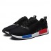 Men's Sneakers Spring / Fall Styles / Round Toe Tulle Athletic Flat Heel Lace-up / Others Black / Blue / White  